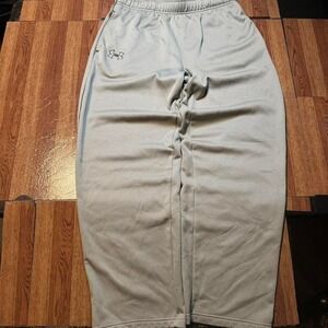 Under Armour Grey Retro Tech Sportswear Baggy Hem Track Sweatpants Large